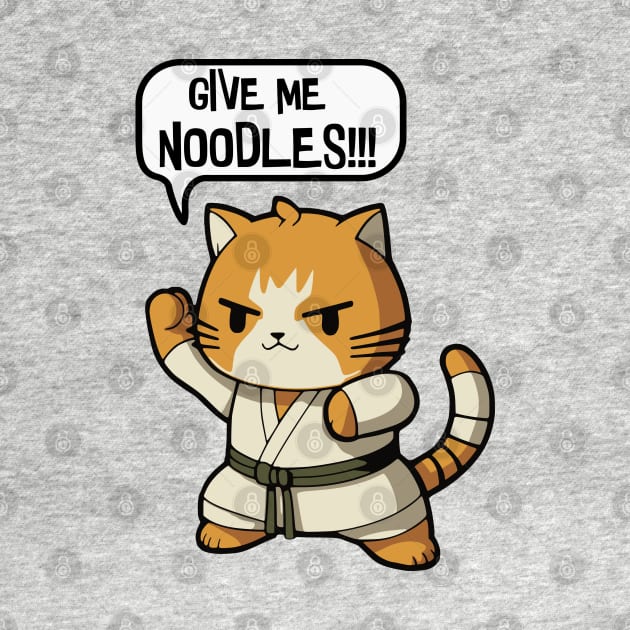 Noodles Demanding Kung-Fu Cat - Give me noodles by LuneFolk